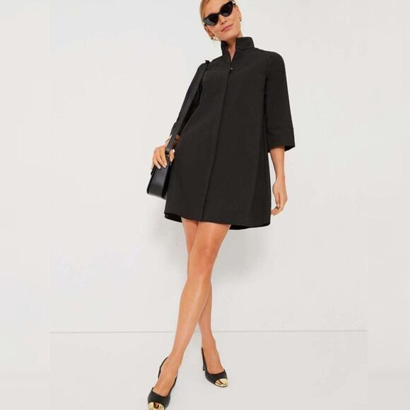 NWT TUCKERNUCK - L - Black Charlie Mini 3/4 Sleeves Dress - Picture 1 of 9